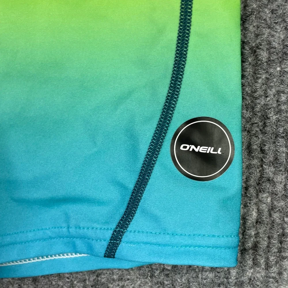 O'Neill Board Shorts Mens 30 Rainbow Ombre Hyperfreak Stretch Swim Trunks Pink